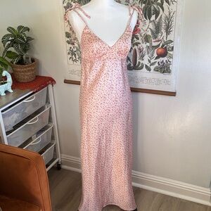 Princess Polly Pink Floral Maxi Slip Dress 6